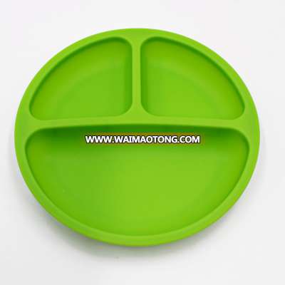 New Baby product Silicone grip dishes baby feeding Divided placemat Custom Bowl  Baby high feeding chair